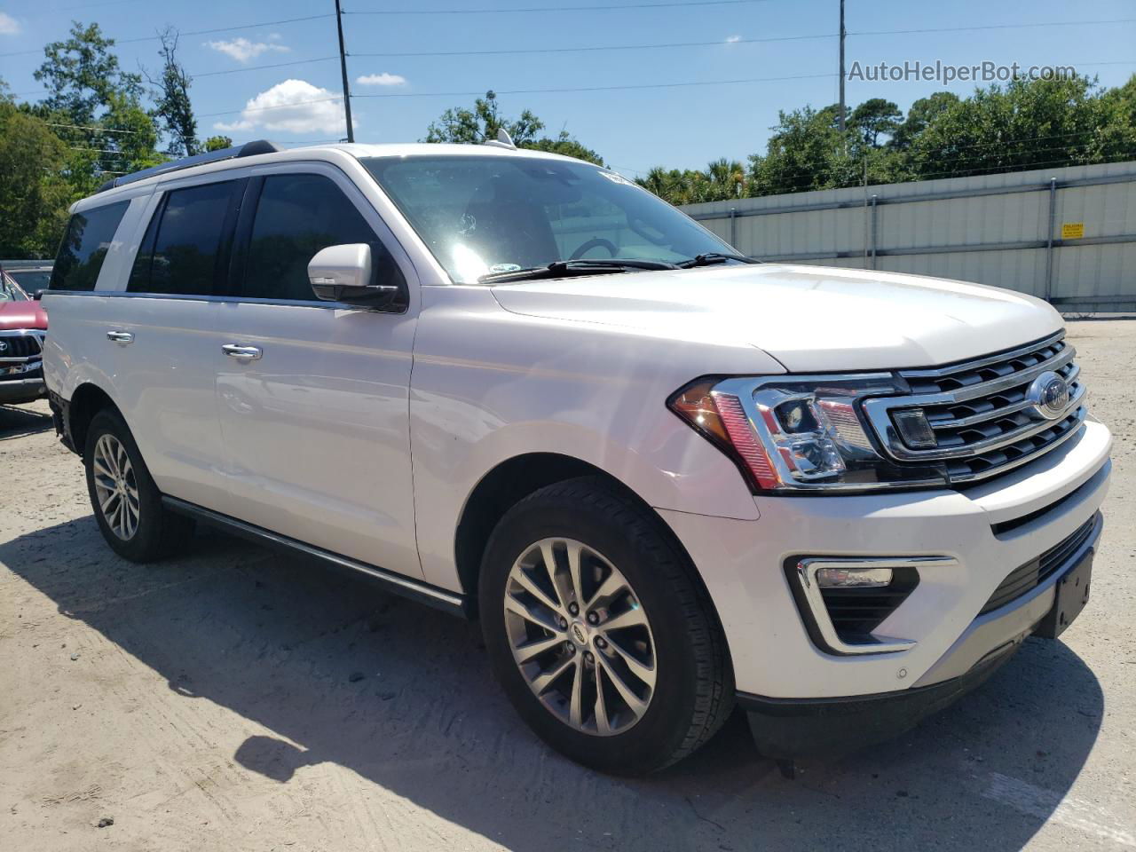 2018 Ford Expedition Limited White vin: 1FMJU1KT9JEA32564