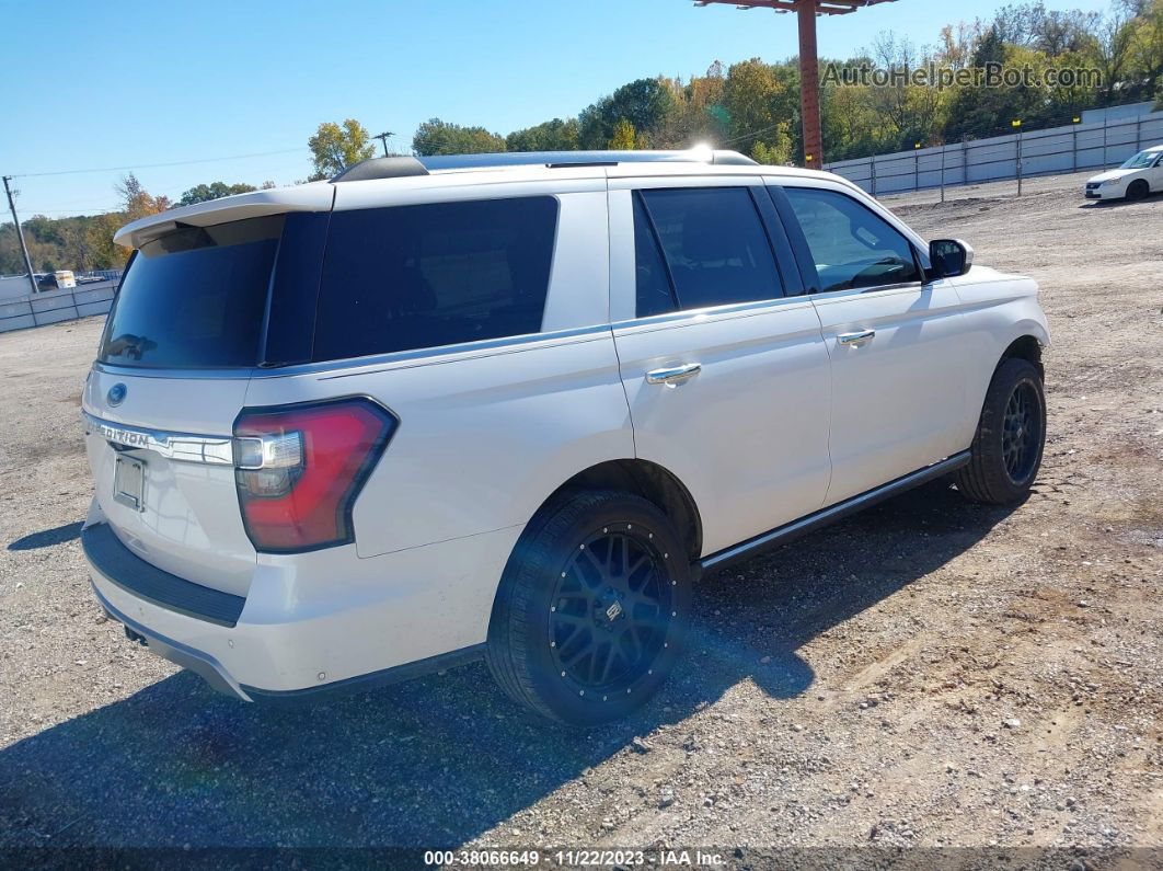 2018 Ford Expedition Limited White vin: 1FMJU1KTXJEA16860
