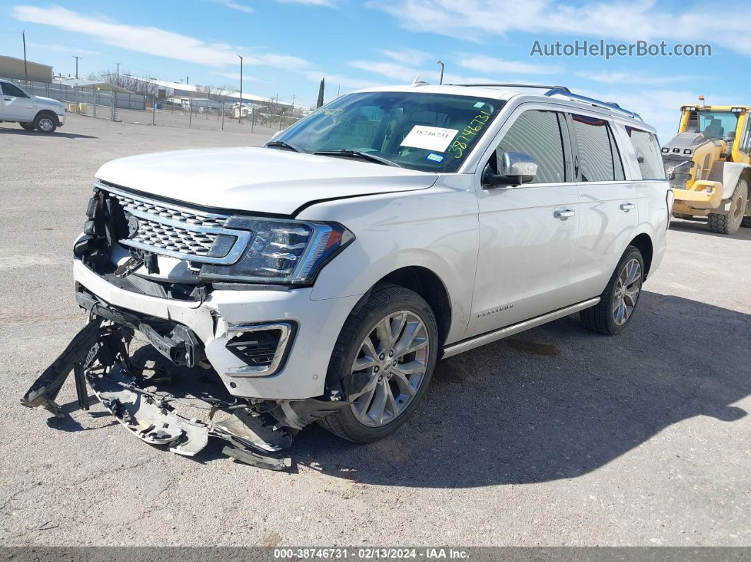 2018 Ford Expedition Platinum White vin: 1FMJU1LT5JEA66791