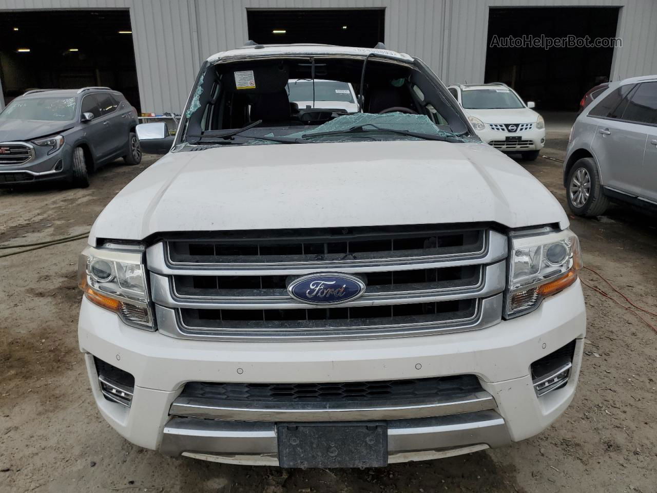 2016 Ford Expedition Platinum White vin: 1FMJU1LT8GEF21903