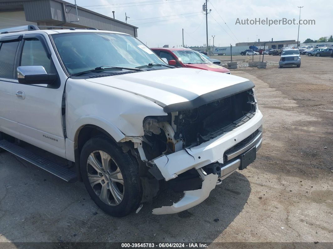 2016 Ford Expedition Platinum White vin: 1FMJU1MT2GEF36315