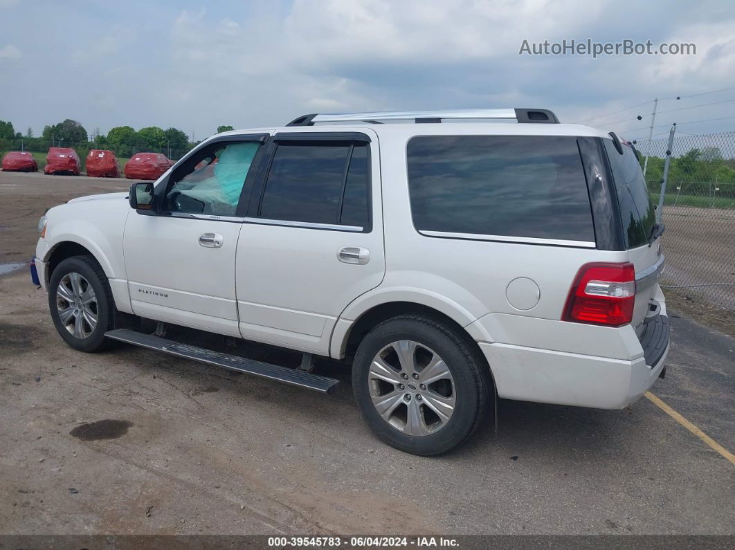 2016 Ford Expedition Platinum White vin: 1FMJU1MT2GEF36315