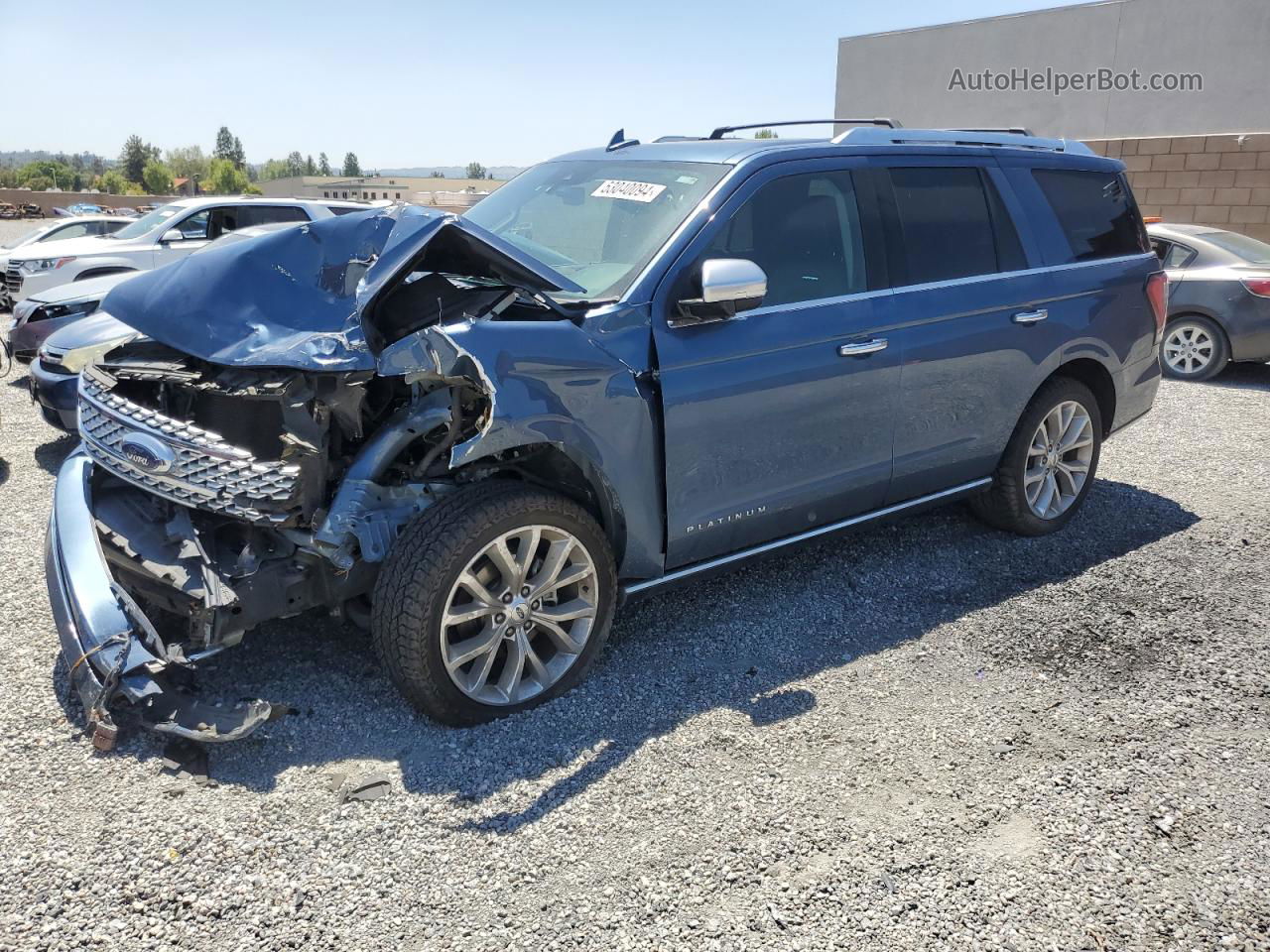 2018 Ford Expedition Platinum Blue vin: 1FMJU1MT5JEA37841