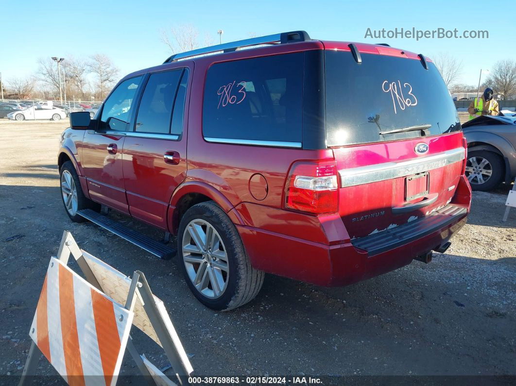 2016 Ford Expedition Platinum Red vin: 1FMJU1MT6GEF18092