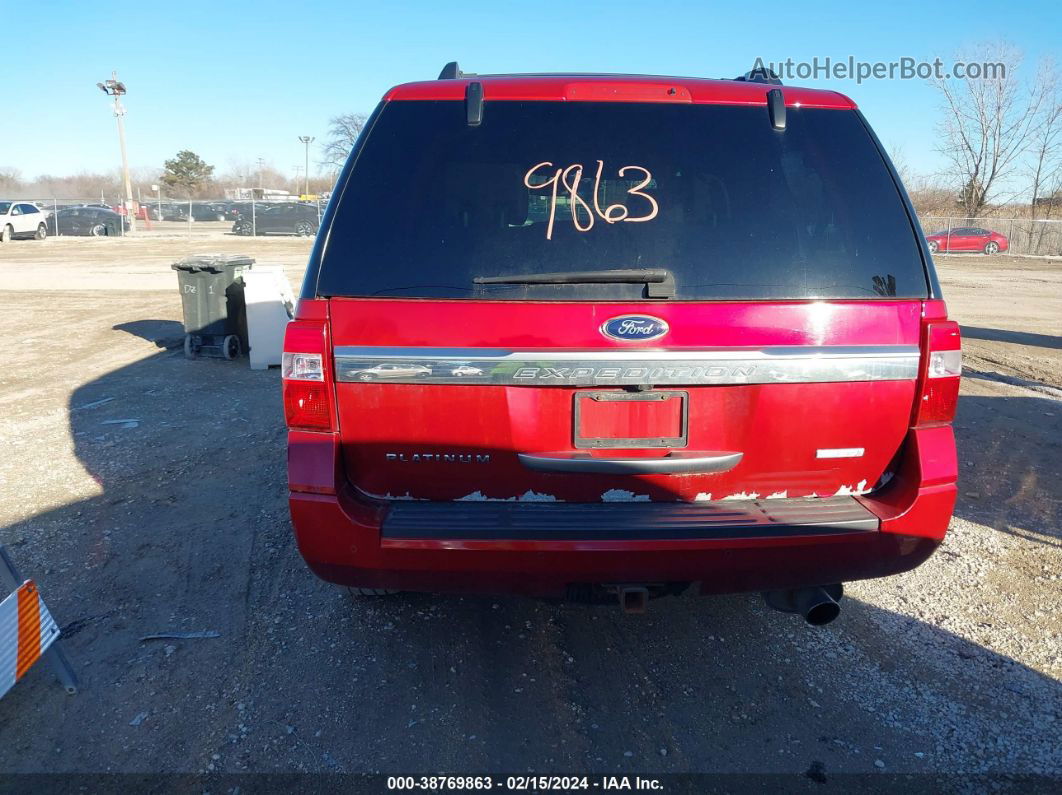 2016 Ford Expedition Platinum Red vin: 1FMJU1MT6GEF18092