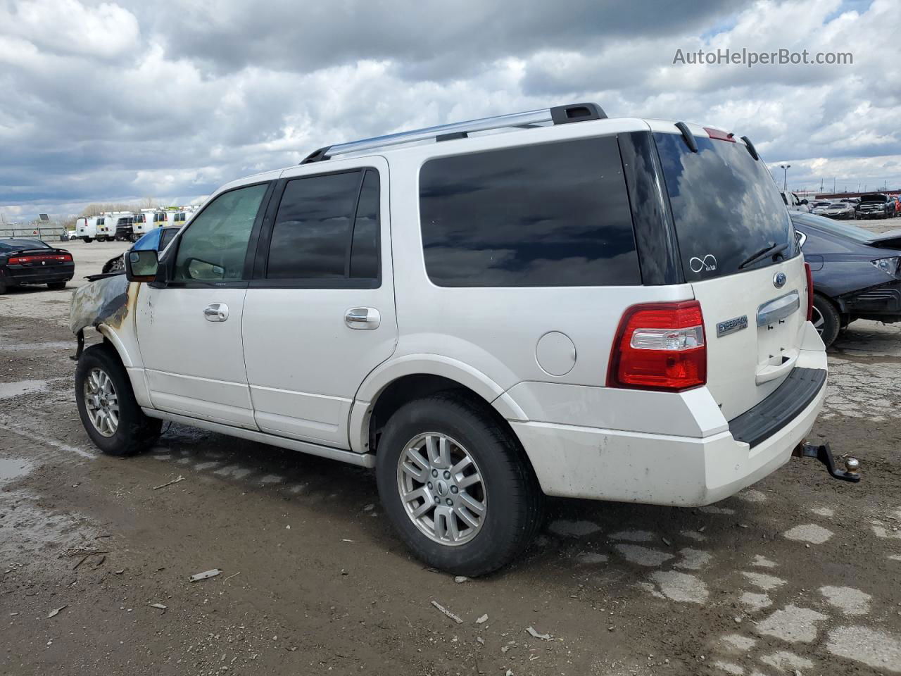 2012 Ford Expedition Limited White vin: 1FMJU2A52CEF09136