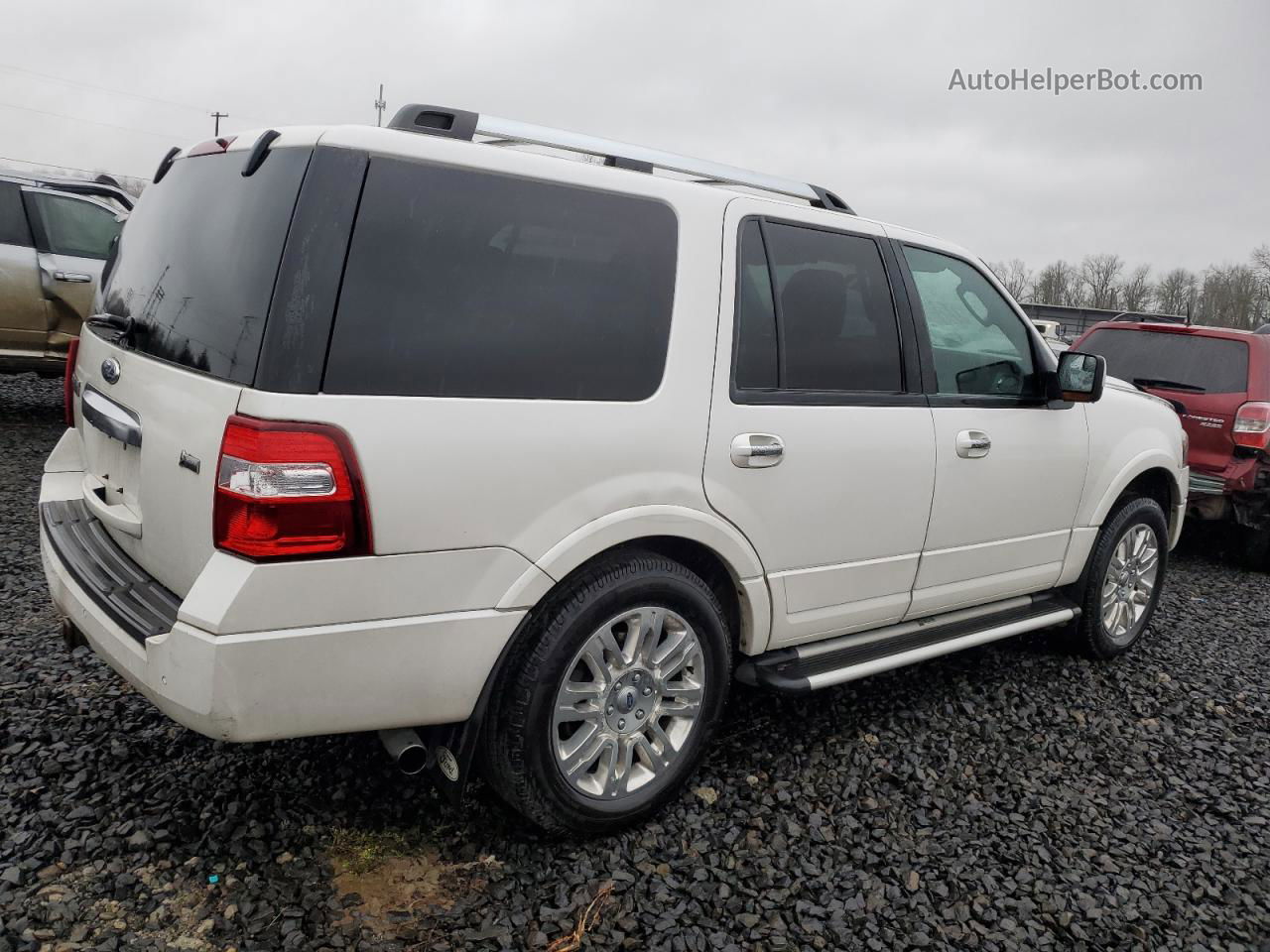 2012 Ford Expedition Limited White vin: 1FMJU2A52CEF11775