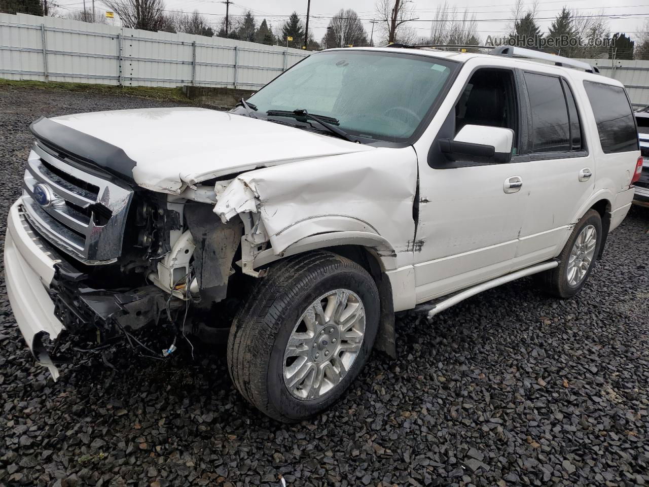 2012 Ford Expedition Limited White vin: 1FMJU2A52CEF11775