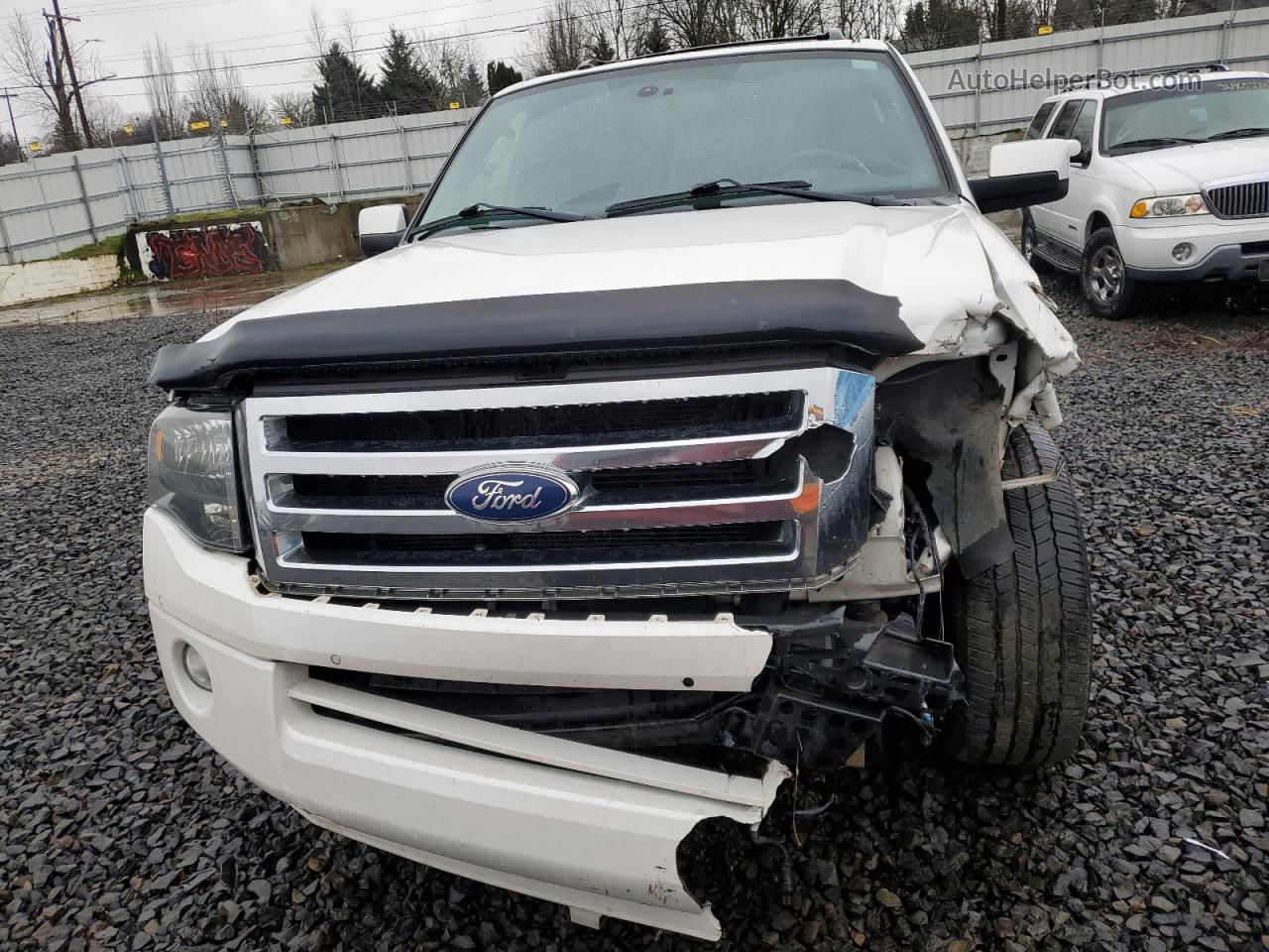 2012 Ford Expedition Limited White vin: 1FMJU2A52CEF11775