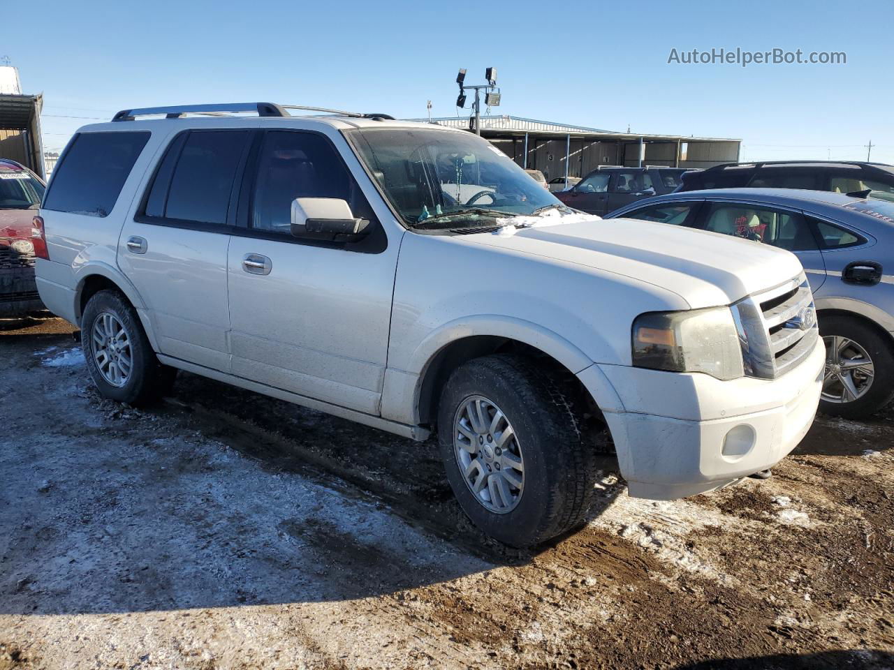 2012 Ford Expedition Limited White vin: 1FMJU2A52CEF33470