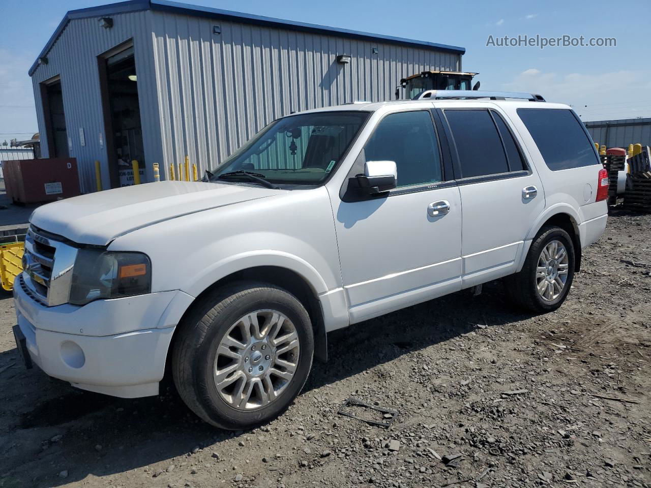 2012 Ford Expedition Limited White vin: 1FMJU2A55CEF41028