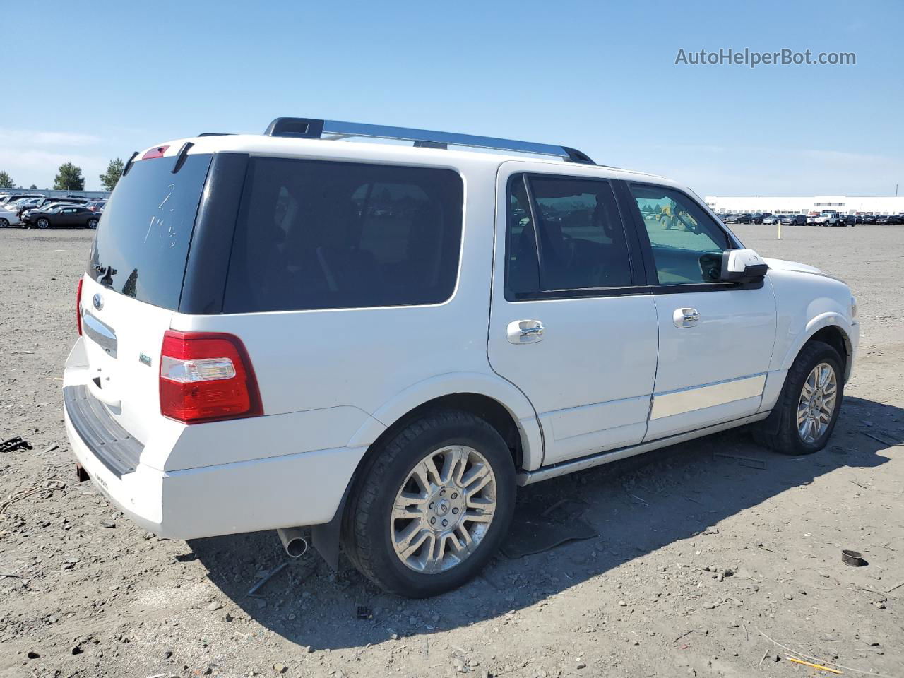 2012 Ford Expedition Limited White vin: 1FMJU2A55CEF41028