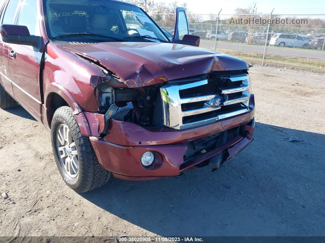 2012 Ford Expedition Limited Burgundy vin: 1FMJU2A58CEF34171