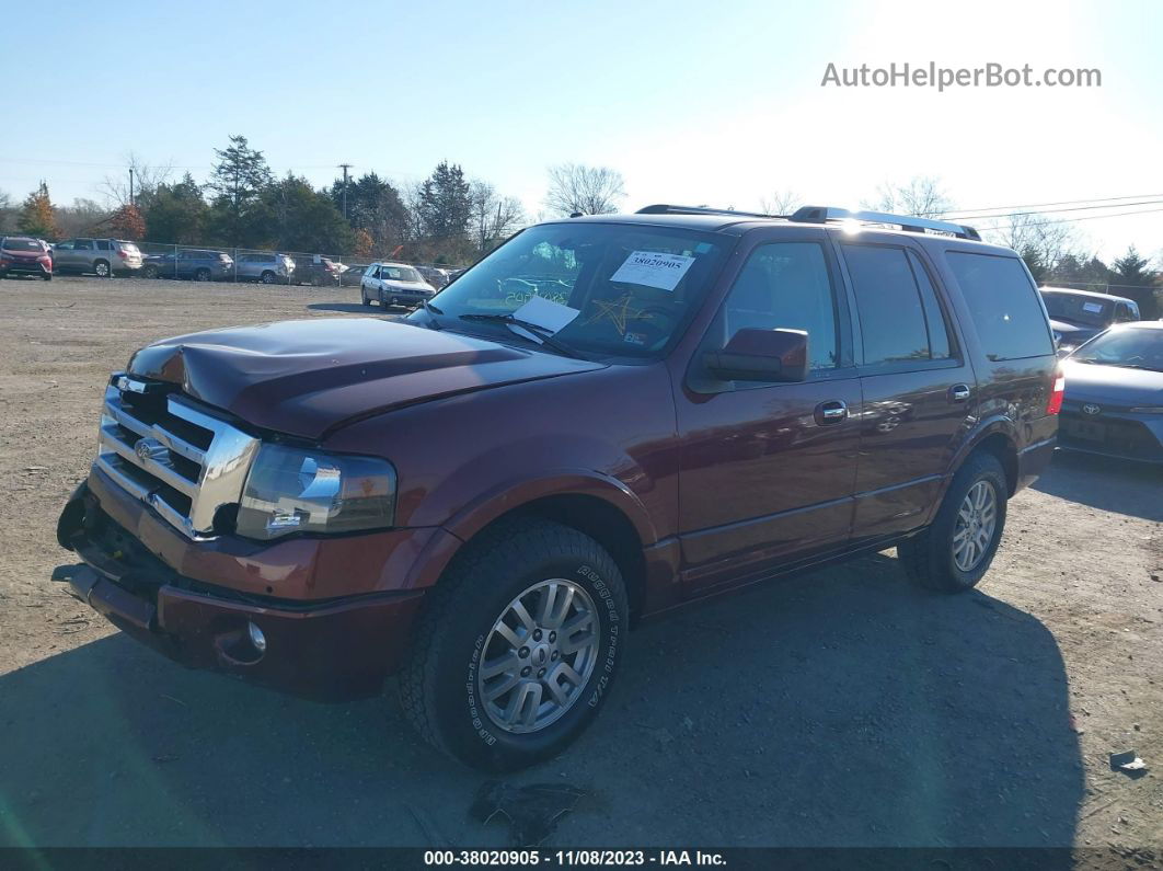 2012 Ford Expedition Limited Burgundy vin: 1FMJU2A58CEF34171