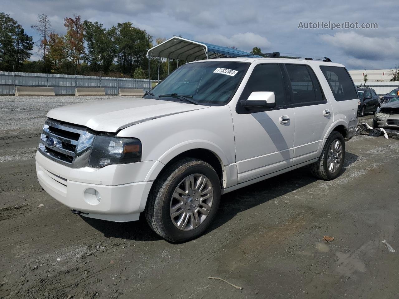 2012 Ford Expedition Limited White vin: 1FMJU2A5XCEF12253