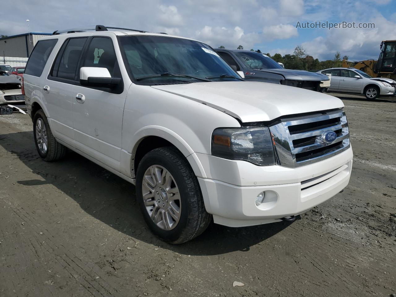 2012 Ford Expedition Limited White vin: 1FMJU2A5XCEF12253