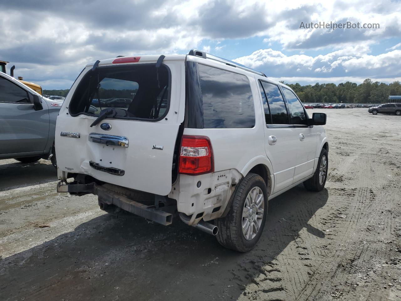 2012 Ford Expedition Limited White vin: 1FMJU2A5XCEF12253