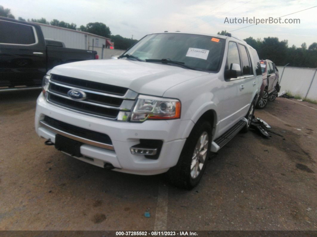 2016 Ford Expedition Limited White vin: 1FMJU2AT0GEF28160