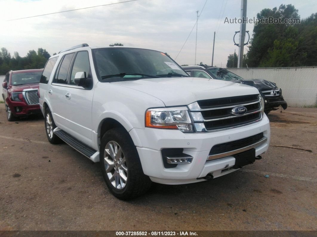 2016 Ford Expedition Limited White vin: 1FMJU2AT0GEF28160