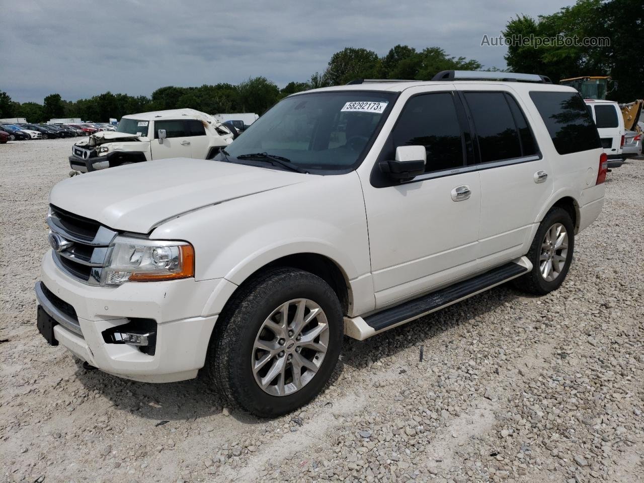 2017 Ford Expedition Limited White vin: 1FMJU2AT0HEA26606