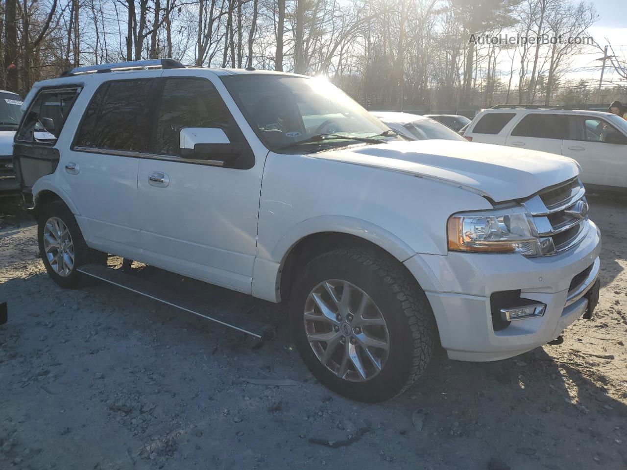 2017 Ford Expedition Limited White vin: 1FMJU2AT0HEA80309