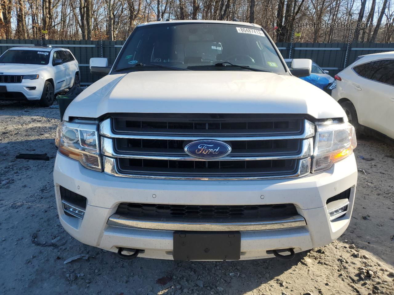 2017 Ford Expedition Limited White vin: 1FMJU2AT0HEA80309