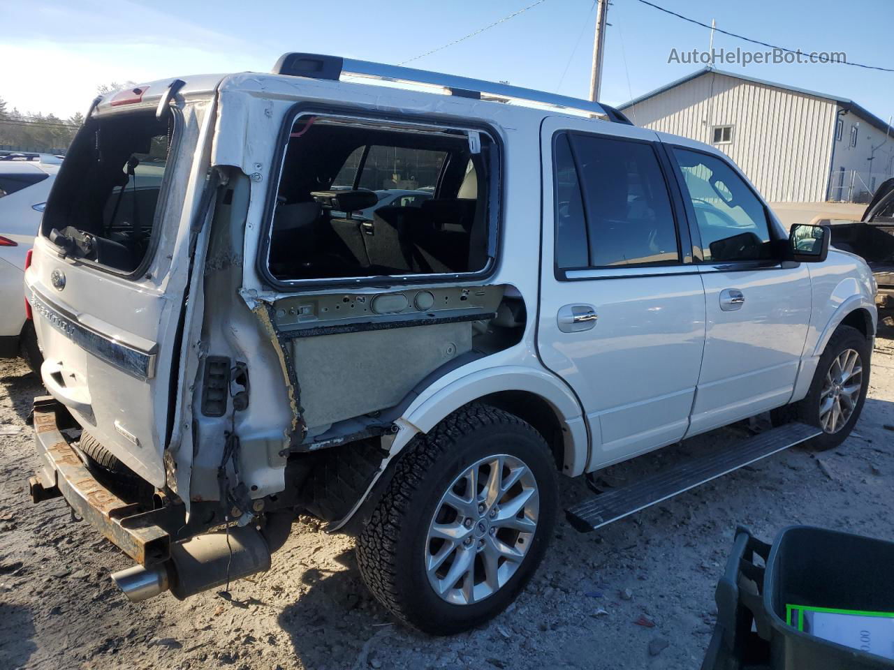 2017 Ford Expedition Limited White vin: 1FMJU2AT0HEA80309