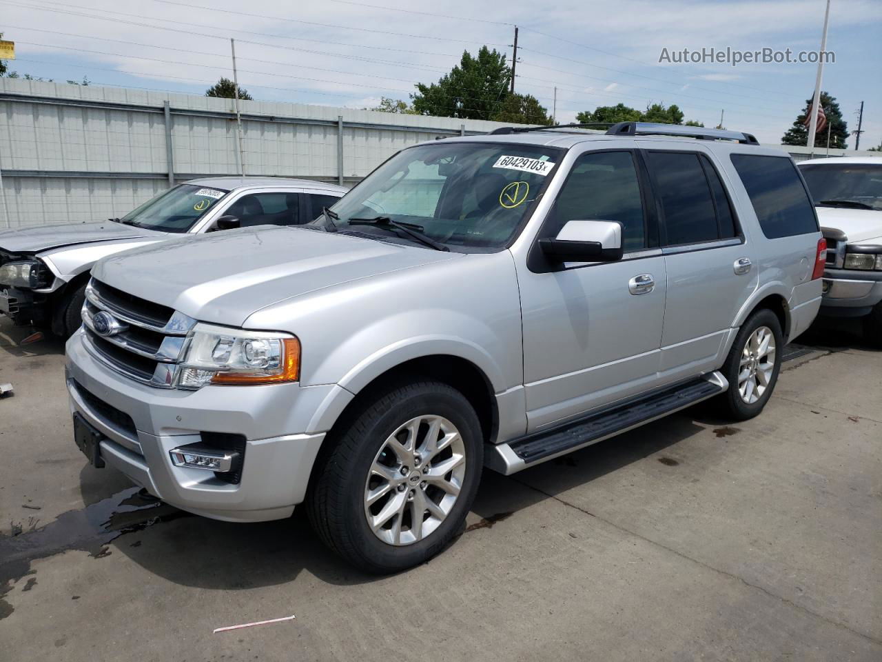 2017 Ford Expedition Limited Silver vin: 1FMJU2AT1HEA50199