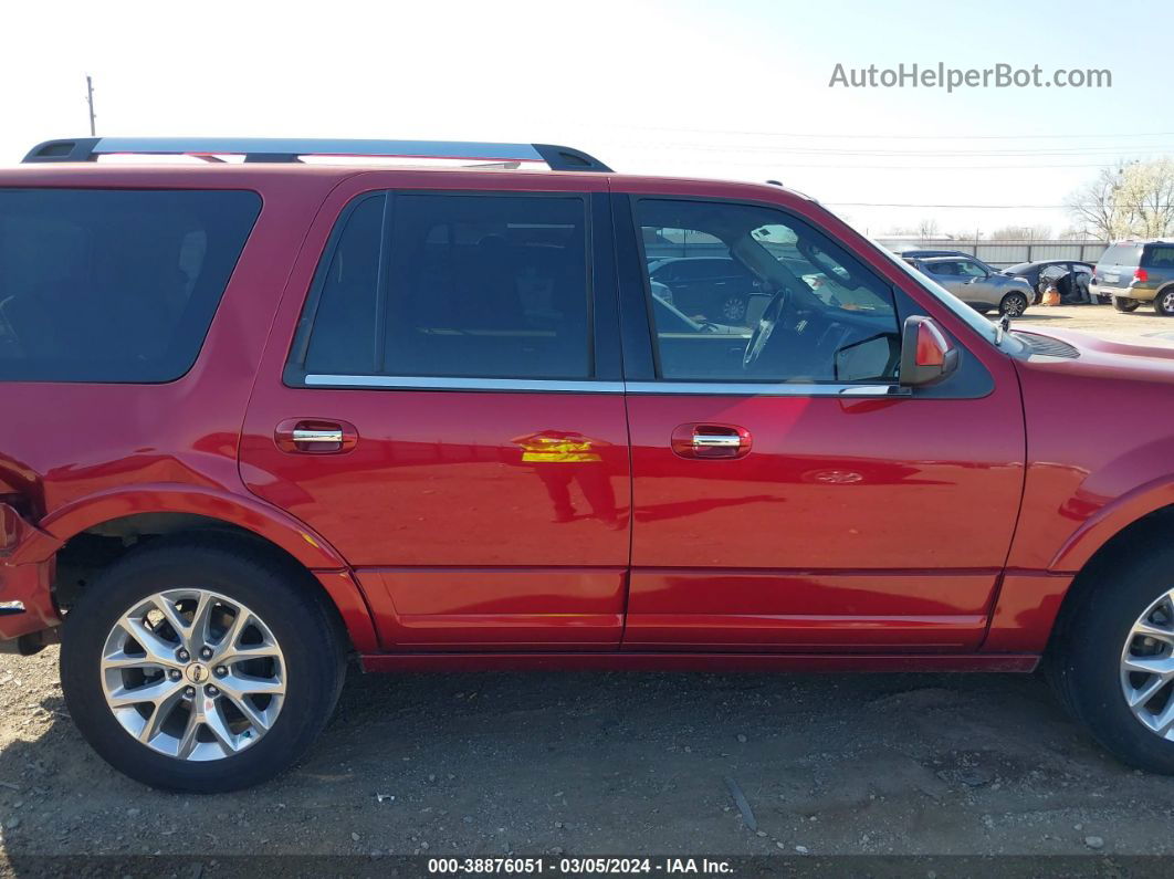 2016 Ford Expedition Limited Red vin: 1FMJU2AT2GEF03406