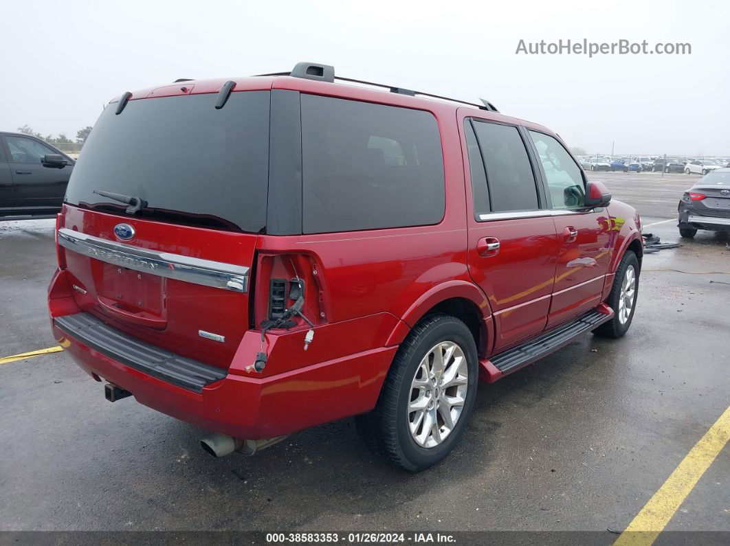 2016 Ford Expedition Limited Maroon vin: 1FMJU2AT2GEF55330