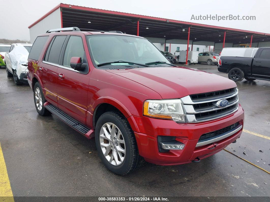 2016 Ford Expedition Limited Maroon vin: 1FMJU2AT2GEF55330