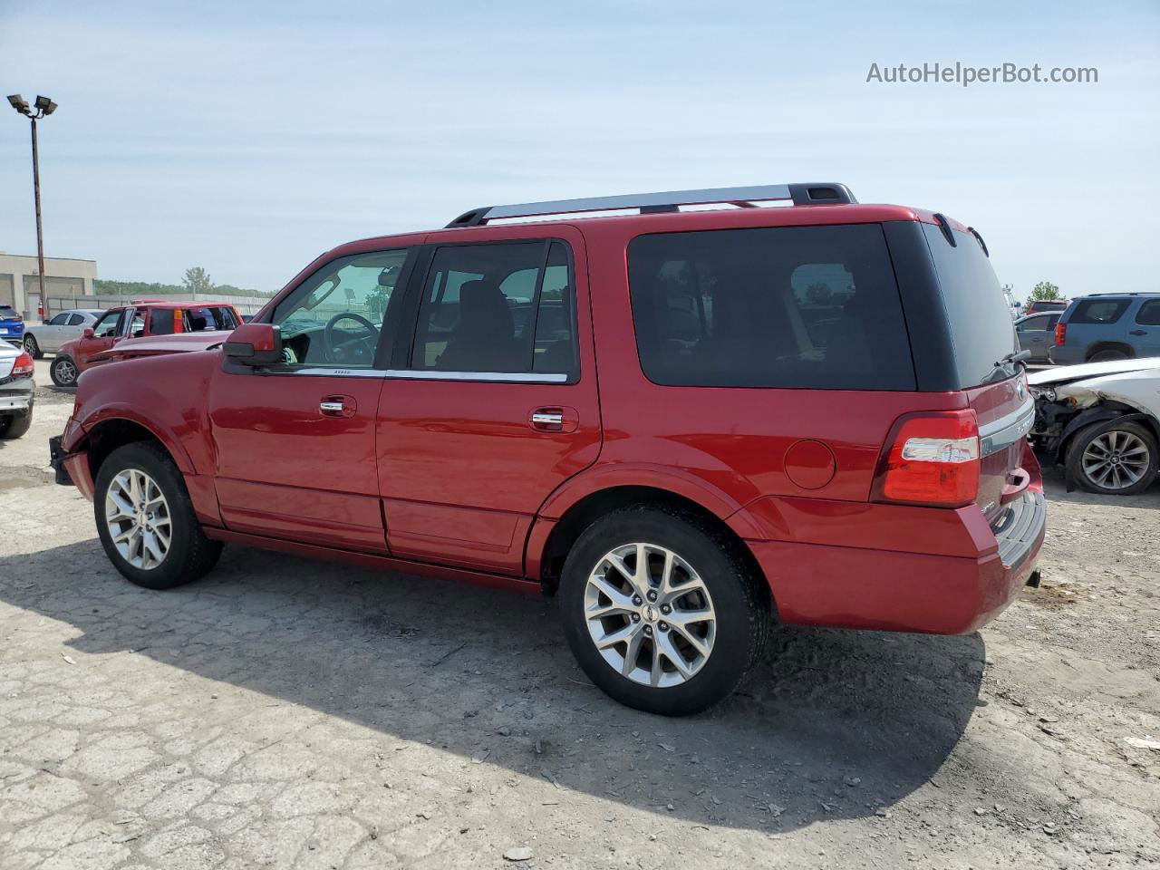 2017 Ford Expedition Limited Burgundy vin: 1FMJU2AT2HEA42869