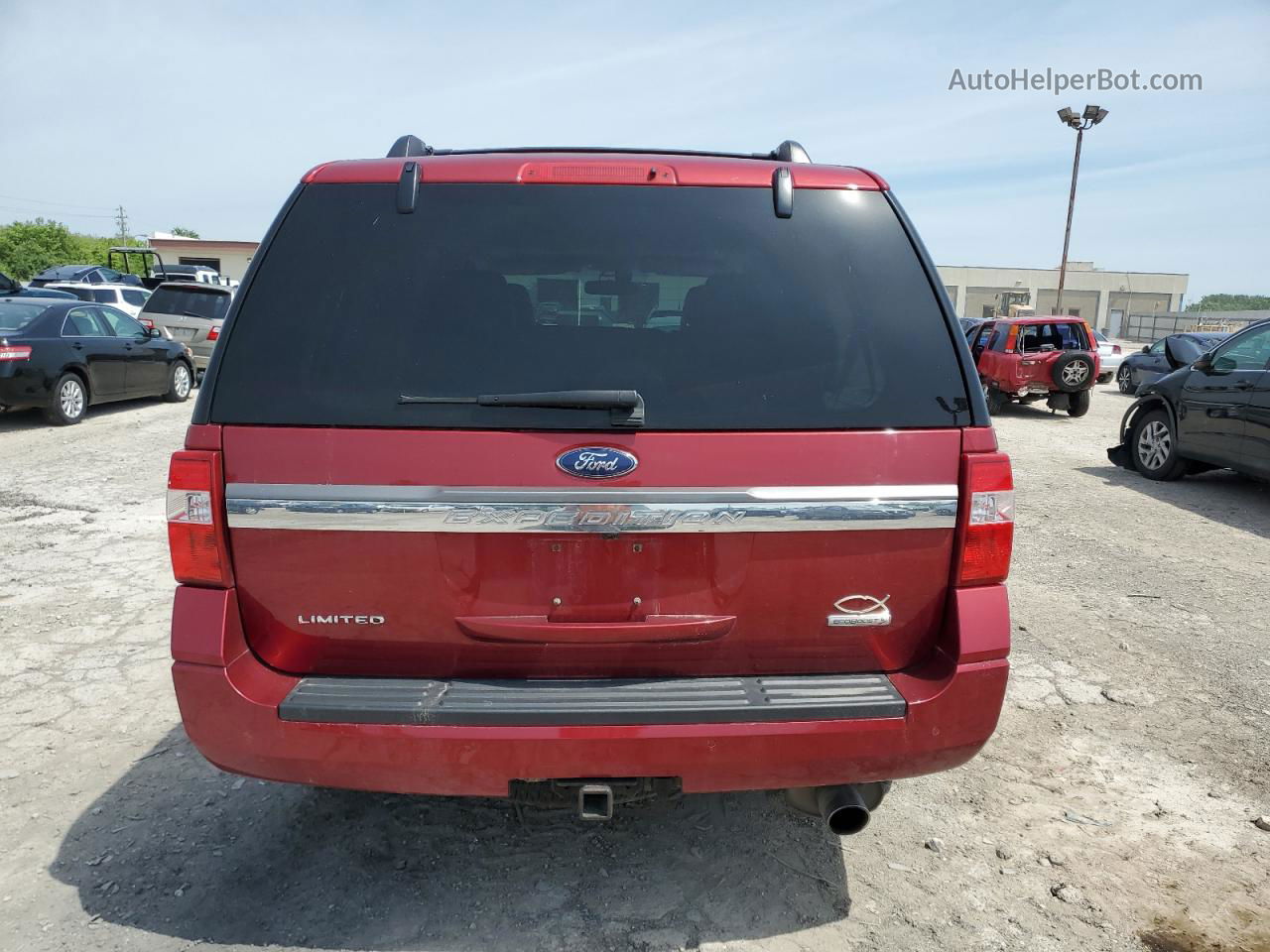 2017 Ford Expedition Limited Burgundy vin: 1FMJU2AT2HEA42869