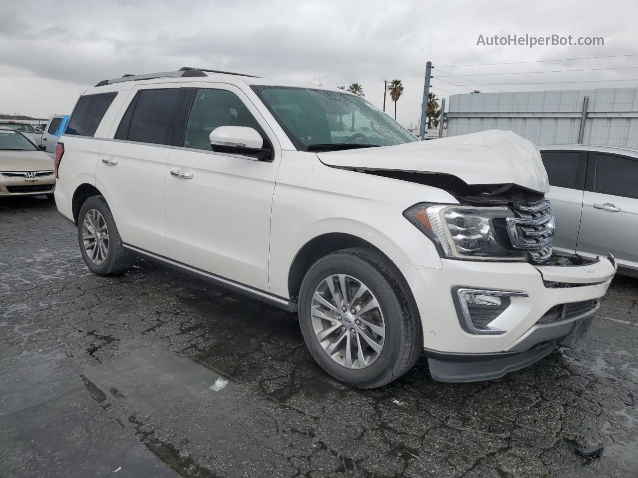 2018 Ford Expedition Limited White vin: 1FMJU2AT2JEA49410