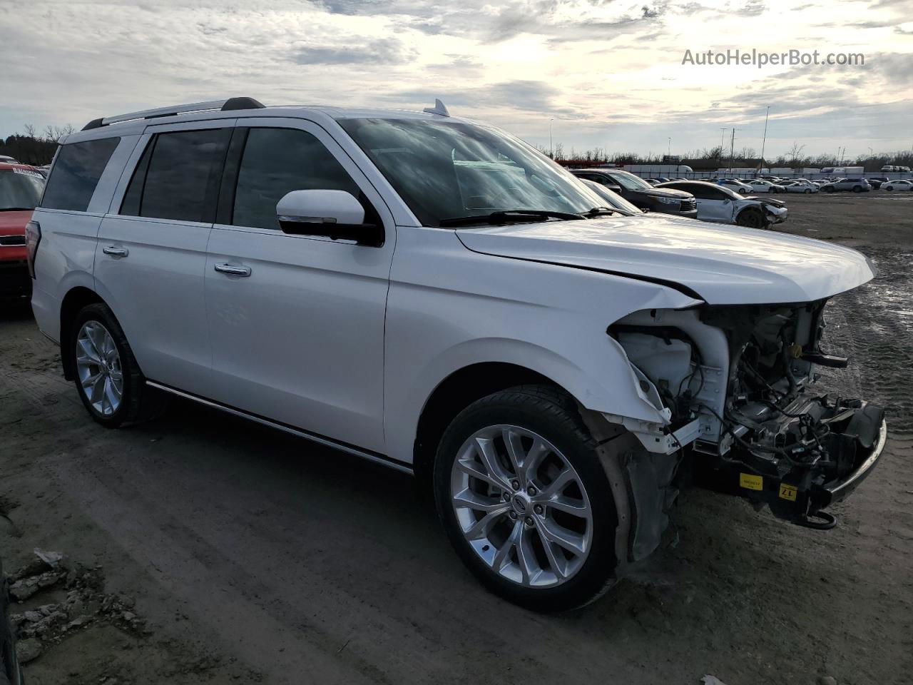 2018 Ford Expedition Limited White vin: 1FMJU2AT3JEA09918