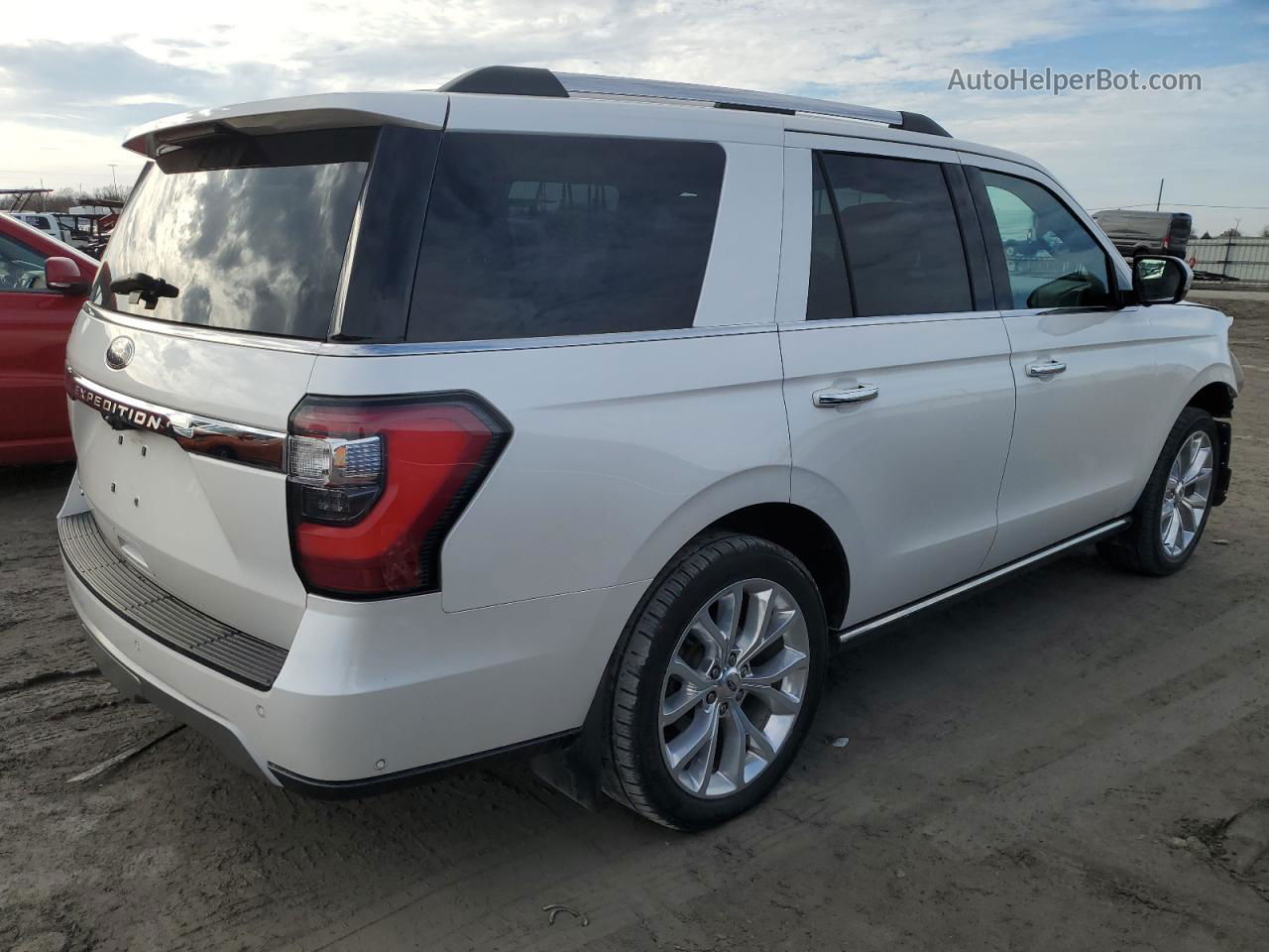 2018 Ford Expedition Limited White vin: 1FMJU2AT3JEA09918