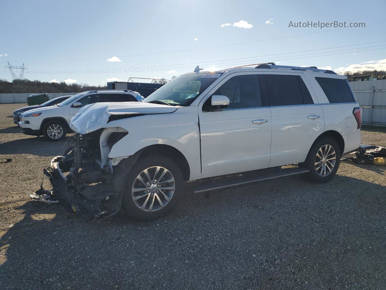 2018 Ford Expedition Limited White vin: 1FMJU2AT3JEA46919