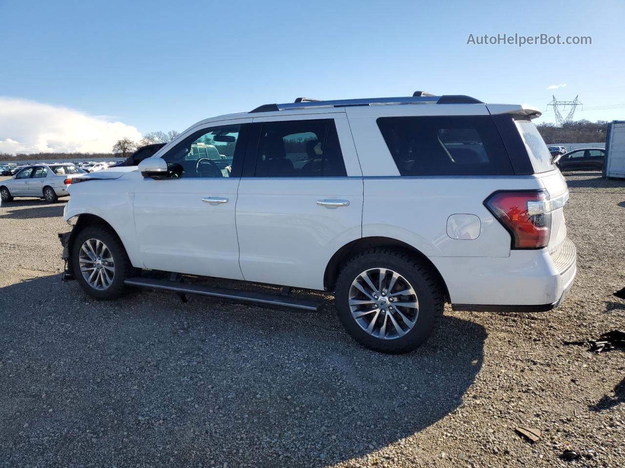 2018 Ford Expedition Limited White vin: 1FMJU2AT3JEA46919