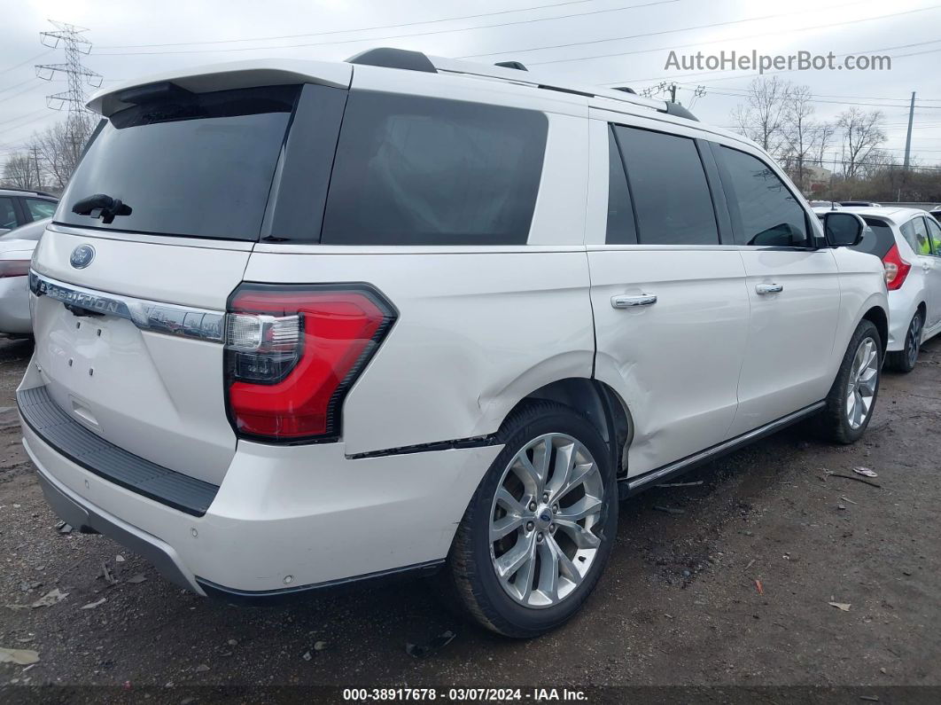 2018 Ford Expedition Limited White vin: 1FMJU2AT3JEA48248