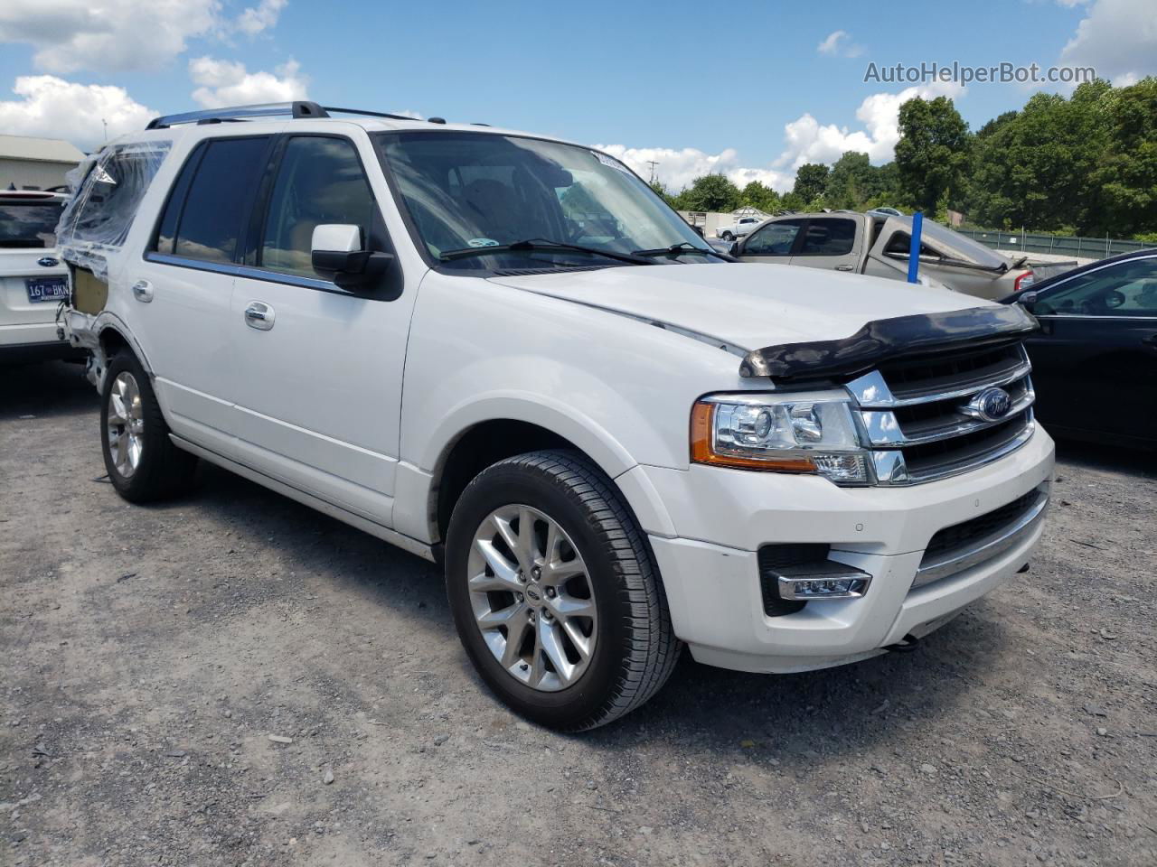 2016 Ford Expedition Limited White vin: 1FMJU2AT4GEF30946