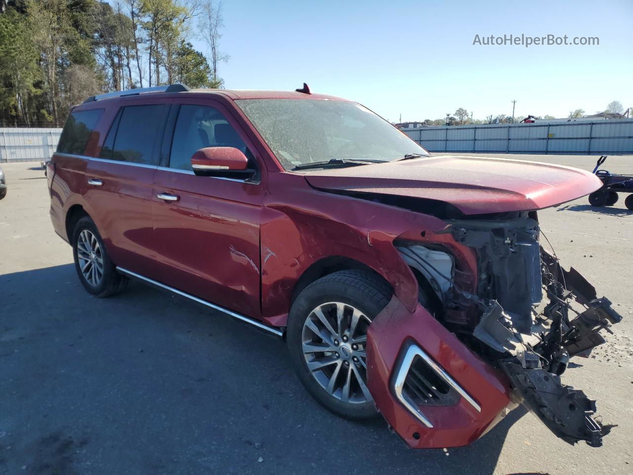 2018 Ford Expedition Limited Burgundy vin: 1FMJU2AT4JEA66659