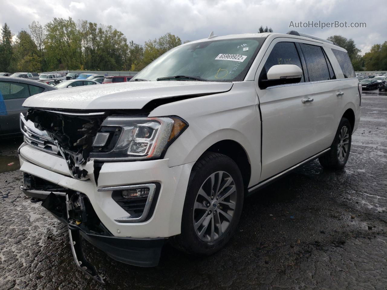 2018 Ford Expedition Limited White vin: 1FMJU2AT4JEA68279