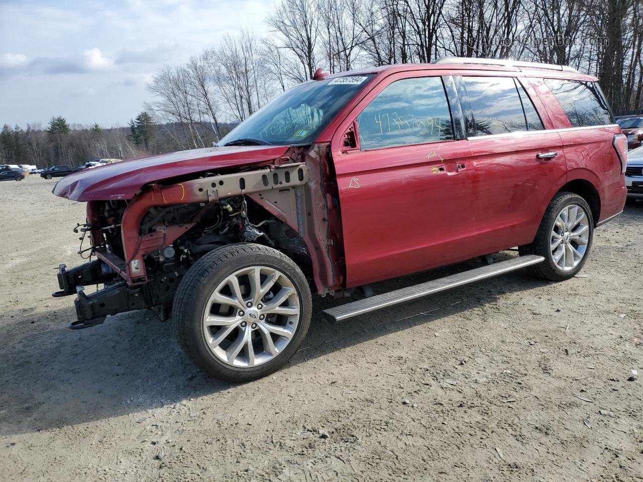 2018 Ford Expedition Limited Red vin: 1FMJU2AT4JEA68556