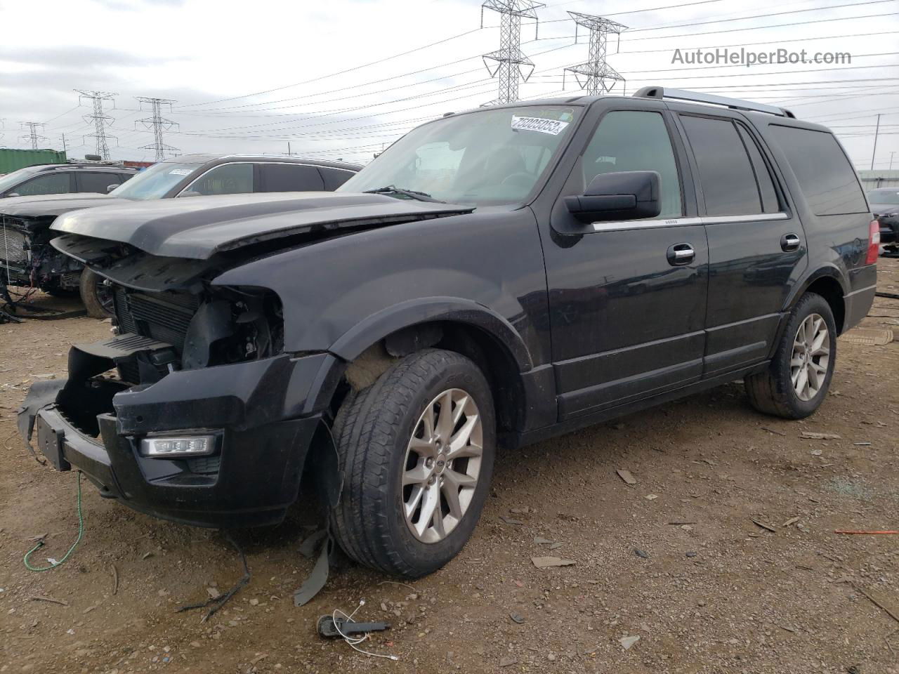 2017 Ford Expedition Limited Black vin: 1FMJU2AT5HEA09977