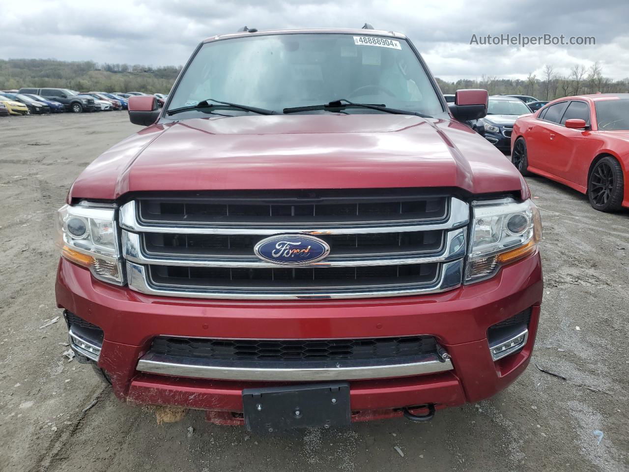 2017 Ford Expedition Limited Red vin: 1FMJU2AT5HEA14158