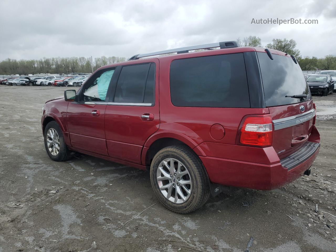 2017 Ford Expedition Limited Red vin: 1FMJU2AT5HEA14158