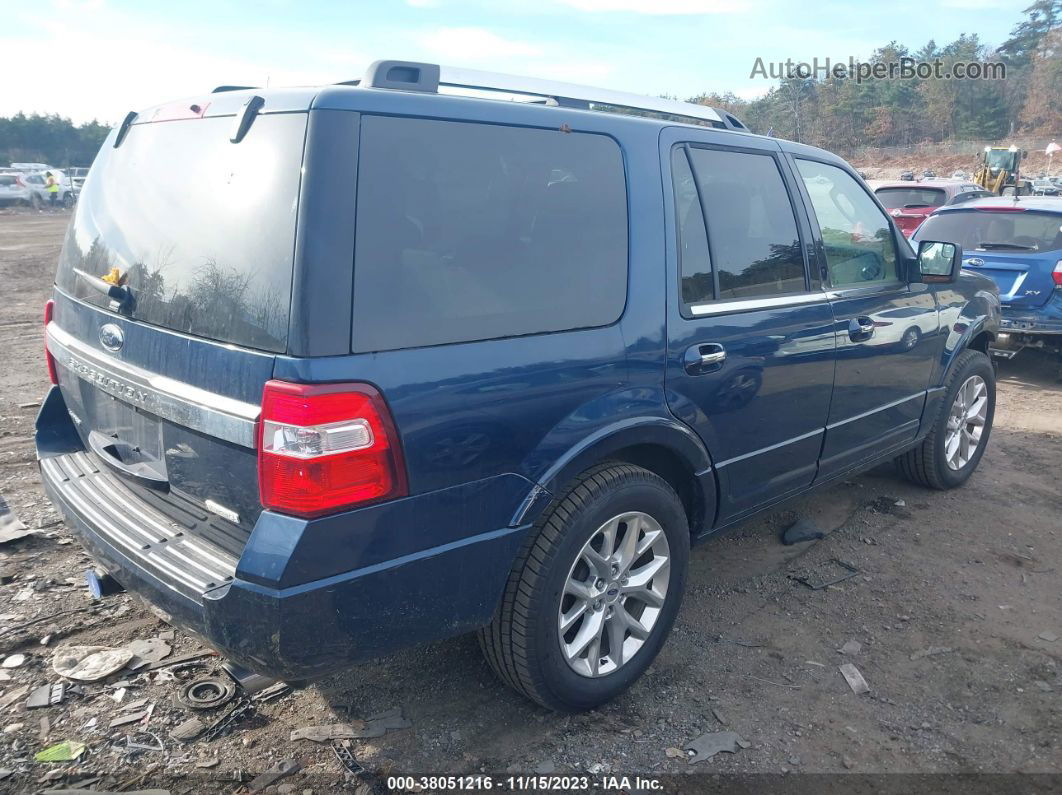 2017 Ford Expedition Limited Blue vin: 1FMJU2AT5HEA84856