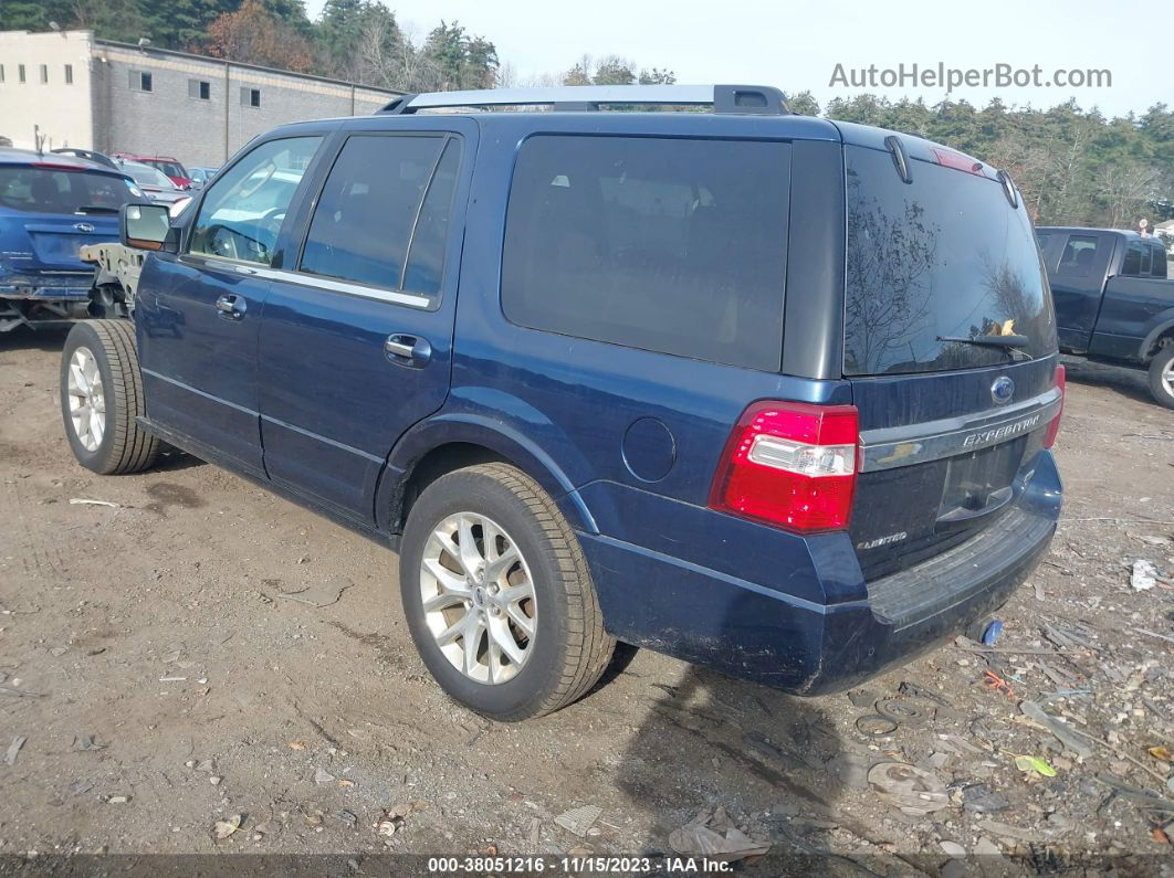 2017 Ford Expedition Limited Blue vin: 1FMJU2AT5HEA84856