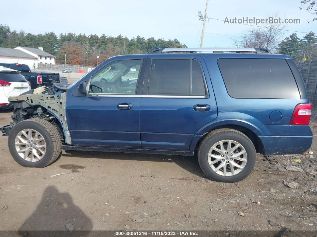 2017 Ford Expedition Limited Blue vin: 1FMJU2AT5HEA84856