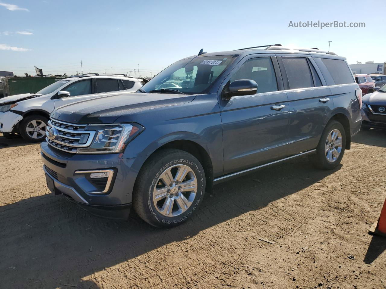 2018 Ford Expedition Limited Blue vin: 1FMJU2AT5JEA06843